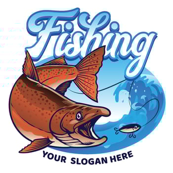 shirt design fishing the chinook salmon vector