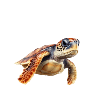 Watercolor Baby Turtle png