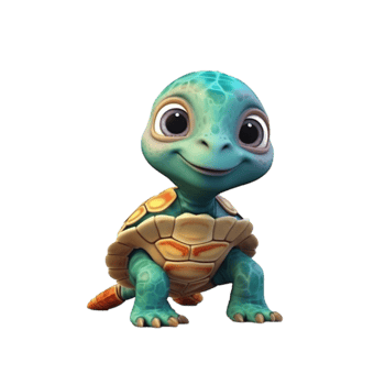 Watercolor Baby Turtle png