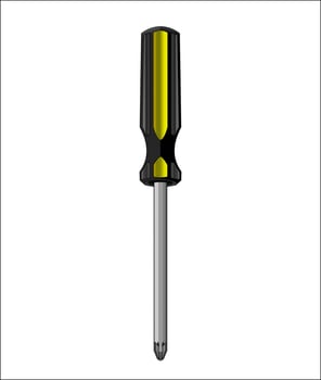 SCREWDRIVER ISOLATED VECTOR ARTWORK