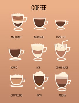 coffee cup icons. Delicious coffee paper cup icon. Drink vector illustration design