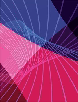 Vector Background With Flowing Lines On Pink And Blue Background