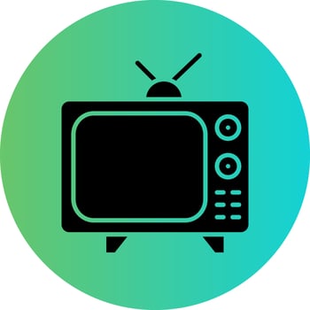 Television Vector Icon Design