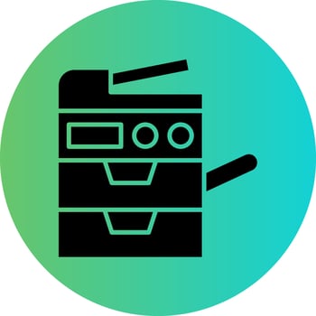 Copy Machine Vector Icon Design