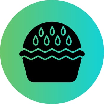 Apple Pie Vector Icon Design