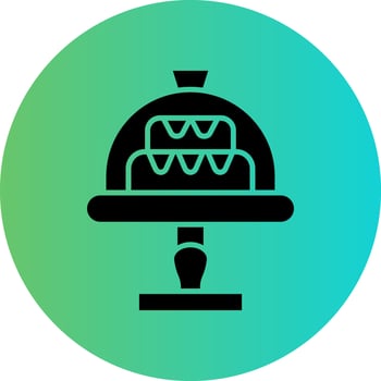 Cake Dome Vector Icon Design