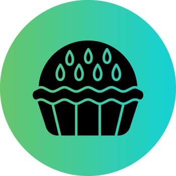 Pie Vector Icon Design