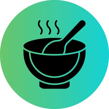 Soup Vector Icon Design