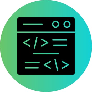 Coding Vector Icon Design