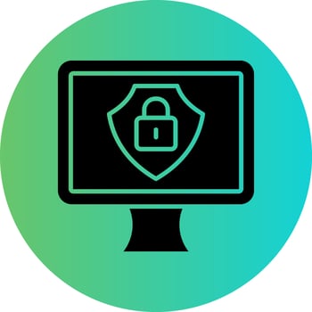 Cyber Security Vector Icon Design