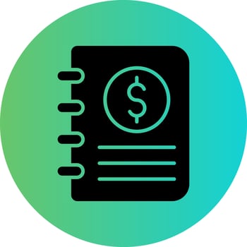 Accounting Book Vector Icon Design
