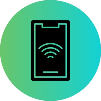 Mobile Wifi Vector Icon Design