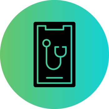 Mobile Medical Vector Icon Design
