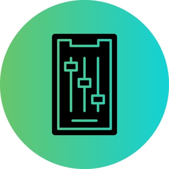 Mobile Controls Vector Icon Design