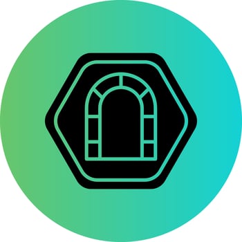 Tunnel Vector Icon Design