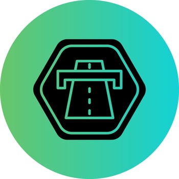 Motorway Vector Icon Design