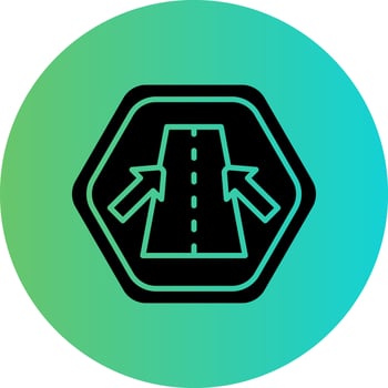 Keep In Lane Vector Icon Design