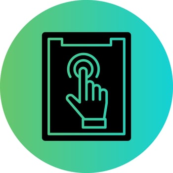 Touch Screen Vector Icon Design