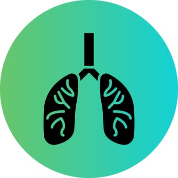 Lungs Vector Icon Design