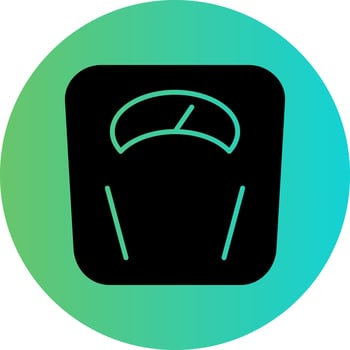 Weight Scale Vector Icon Design