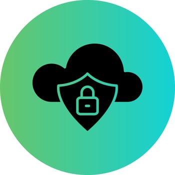 Cloud Safety Vector Icon Design