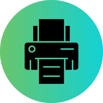 Printer Vector Icon Design