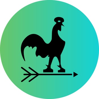 Weathercock Vector Icon Design