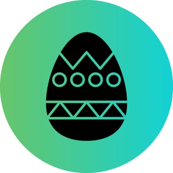 Easter Egg Vector Icon Design