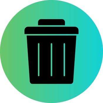 Trash Can Vector Icon Design