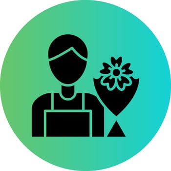 Florist Vector Icon Design