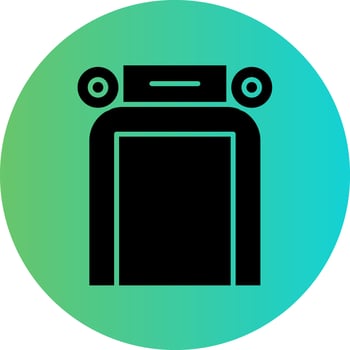 Street Entrance Vector Icon Design