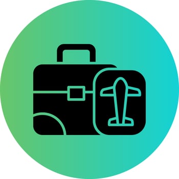 Business Trip Vector Icon Design