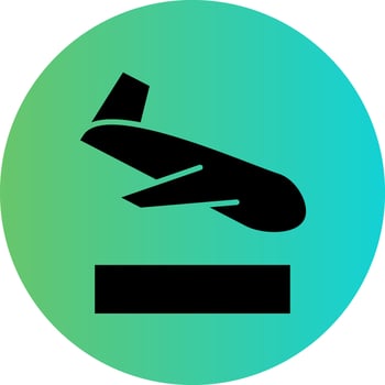 Landing Vector Icon Design