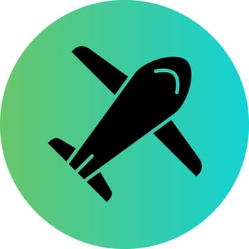 Plane Vector Icon Design