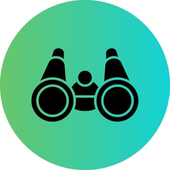 Binocular Vector Icon Design