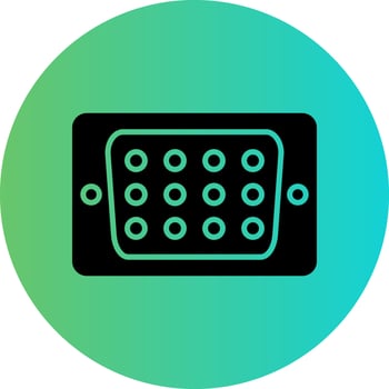 Vga Port Vector Icon Design