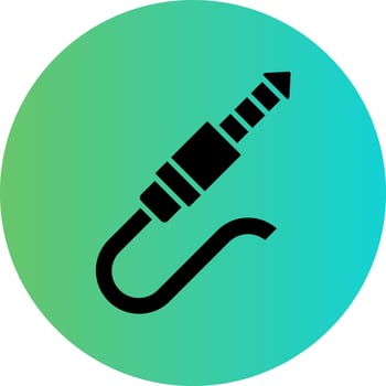 Audio Cable Vector Icon Design