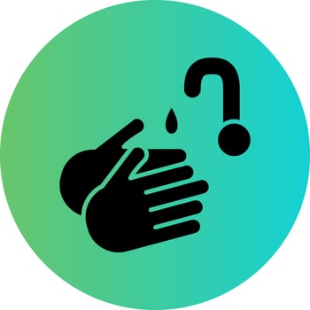 Washing Hands Vector Icon Design