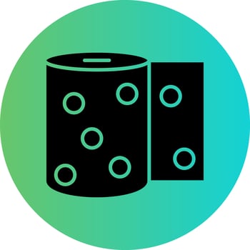 Toilet Paper Vector Icon Design