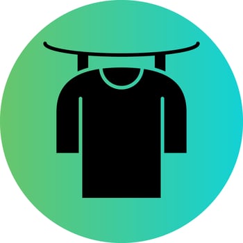 Drying Clothes Vector Icon Design