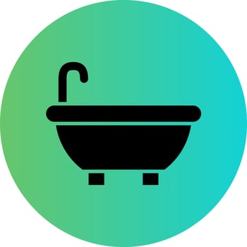 Bathtub Vector Icon Design