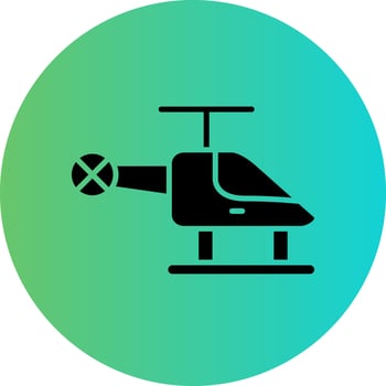 Helicopter Vector Icon Design