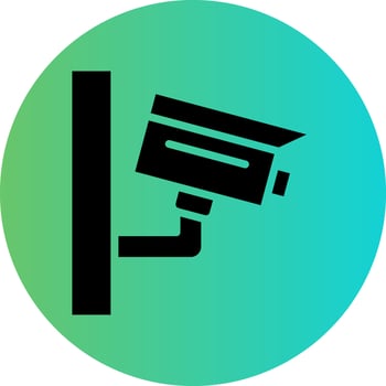 CCTV Camera Vector Icon Design