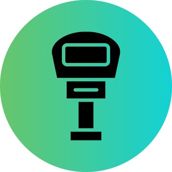Parking Meter Vector Icon Design