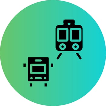 Public Transport Vector Icon Design
