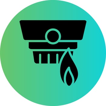 Fire Alarm Vector Icon Design