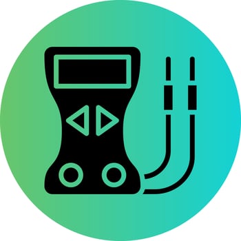 Voltmeter Vector Icon Design