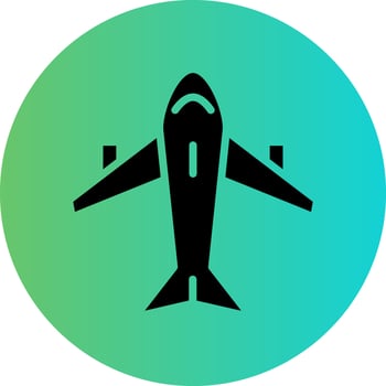Aircraft Vector Icon Design