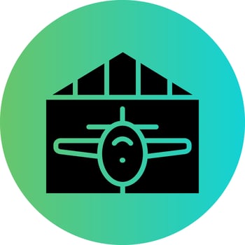 Hangar Vector Icon Design