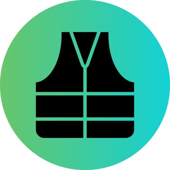 Life Jacket Vector Icon Design
